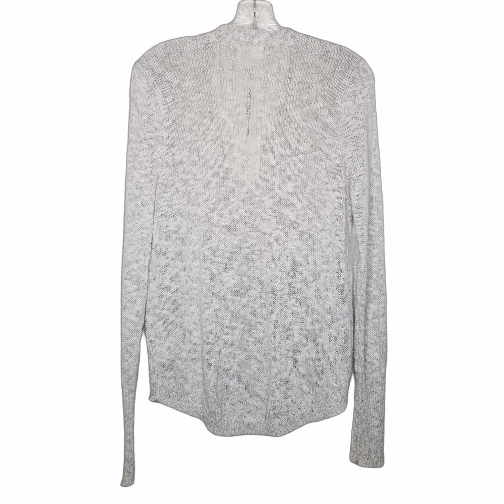 Hippie Rose Junior's Light Heather Gray V-Neck Long Sleeve Knit Sweater Small - Picture 3 of 4